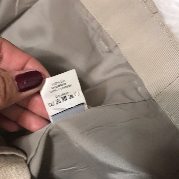 J Crew Tan Linen Zip Front Nikki Skirt - Picture 6 of 6